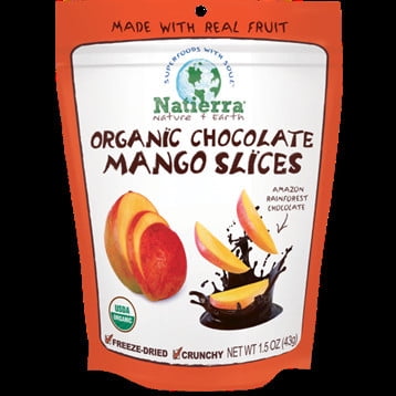 Nature's All Chocolate Mango Slices Organic 1.5oz