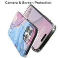 thumbnail image 2 of Mantto Slim Case for iPhone 15 Pro Max, Fashion Marble Pattern Phone Case for Women Girls, Hybrid Shockproof Full Body Protection Lightweight Cover for iPhone 15 Pro Max, Blue Marble, 2 of 6