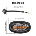thumbnail image 4 of 3pcs Raptor Style Smoked Lens Amber LED Front Grille Running Lights For Ford F150, 4 of 5