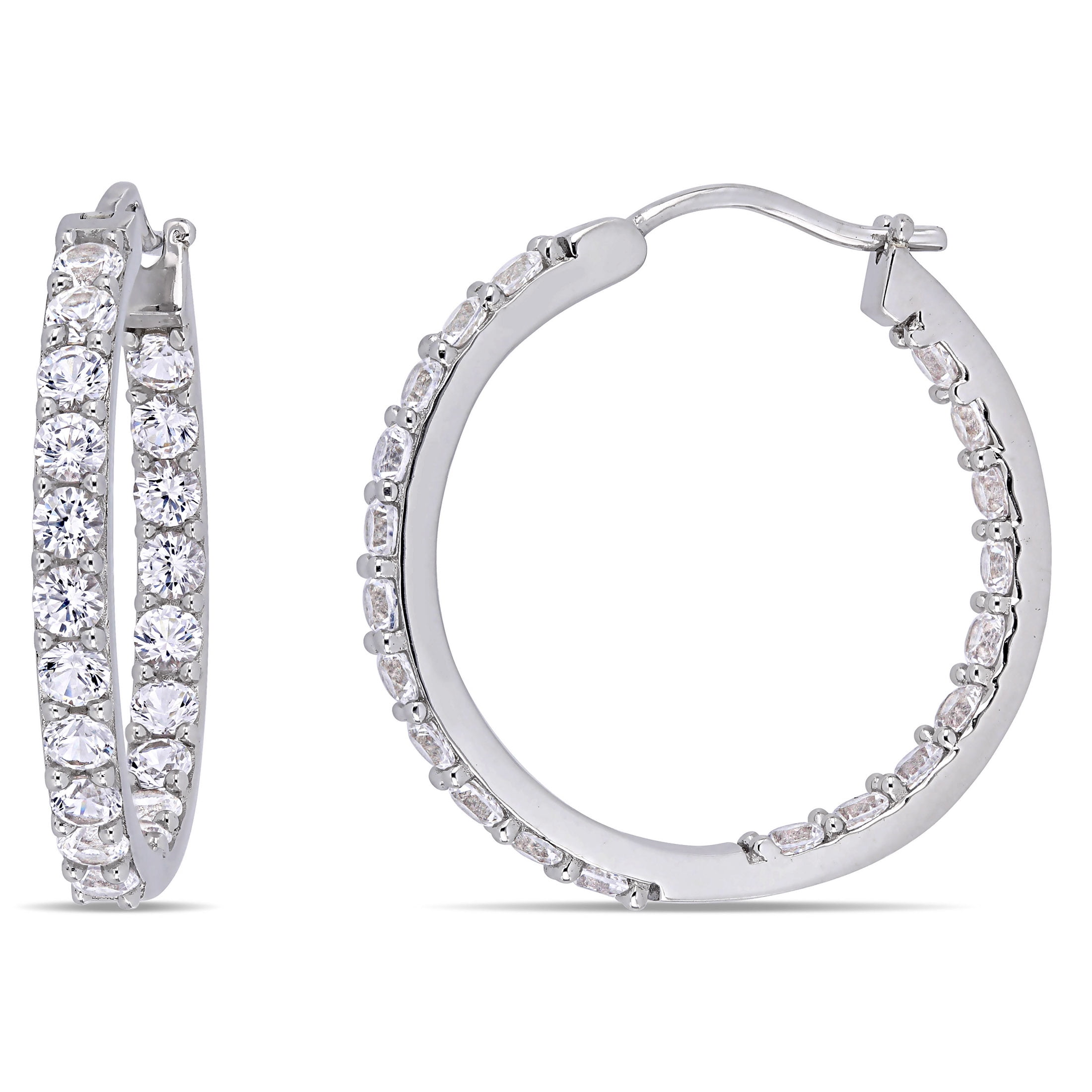Hot Fashion 925 Silver Jewelry Bright Circle Hoop Earrings For Women Gifts New 