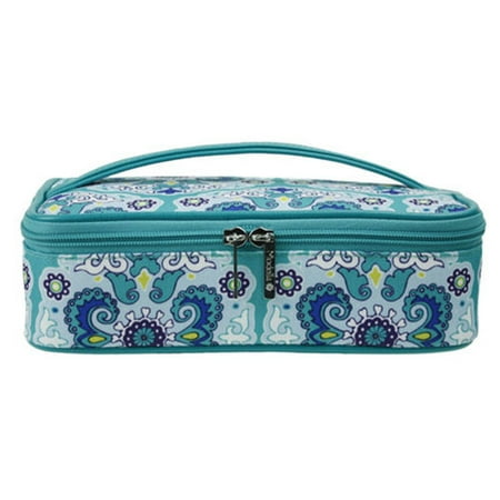 Modella Blue Medallion Short Train Case