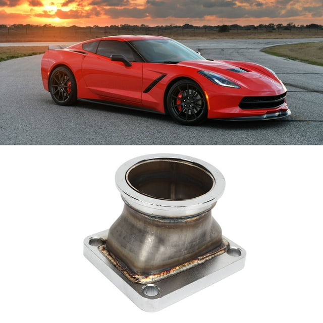 Brida V Band A T4 Turbo, Adaptador De Banda V De Alta Resistencia De Combinación Perfecta Profesional A Prueba De Herrumbre De 2,5 Pulgadas Para Automóviles Y Camiones