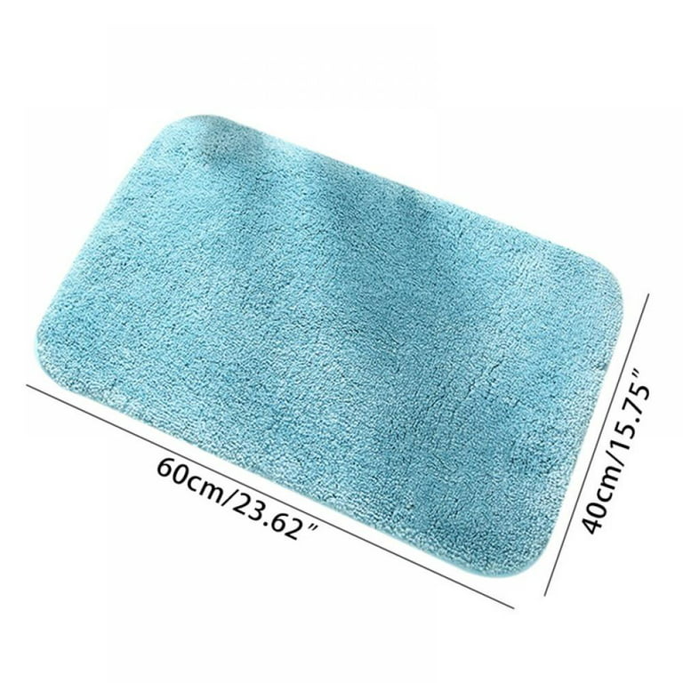 Homore Bathroom Rug,Non-Slip Bath Mat,Soft Cozy Shaggy Durable Thick Bath  Rugs for Bathroom - 24''x 36'' Teal Blue