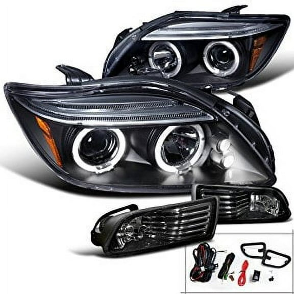 Scion Tc Black Projector LED Headlights Smoke Fog Lights