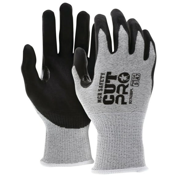 Safety CutPro HyperMax Cut-Resistant Gloves, Gray/Black - 2XL