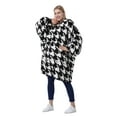 thumbnail image 4 of Catalonia Houndstooth Oversized Blanket Hoodie Sweatshirt,Giant Flush Pullover with Large Front Pocket,Super Soft Warm Comfortable for Adults Men Women Teenagers Kids Wife Girlfriend, 4 of 5