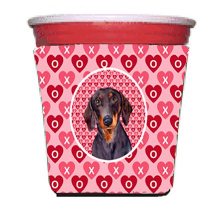 

Dachshund Valentines Love And Hearts Red Solo Cup Hugger - 16 To 22 oz.