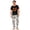 Style 93, variant on Family Matching Halloween Pajamas Set Spider Web Witch Hat Short Sleeve Funny Pajamas Castle Skeleton Spooky Wide Leg Pjs, Women:L