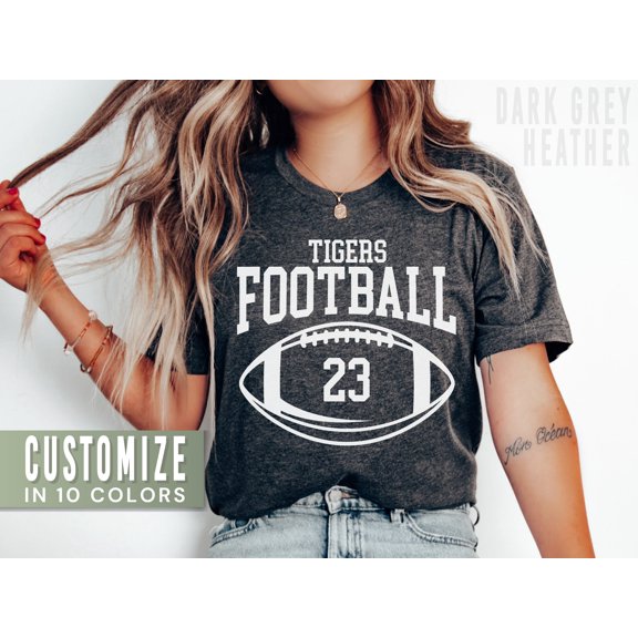 Personalized Football Mom Shirt for Game Day Shirts Custom Football Mom Gift Football Shir