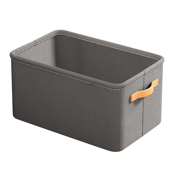 Closet Organizers and Storage Bins, Fabric Baskets for Storage, 15X10X8 In, Storage Bins for Closet, Clothing Sorting, Bedroom Spaces, Charcoal Gray, 1 Pc