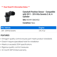 thumbnail image 2 of Camshaft Position Sensor - Compatible with 2011 - 2014 Kia Sorento 2.4L 4-Cylinder 2012 2013, 2 of 2