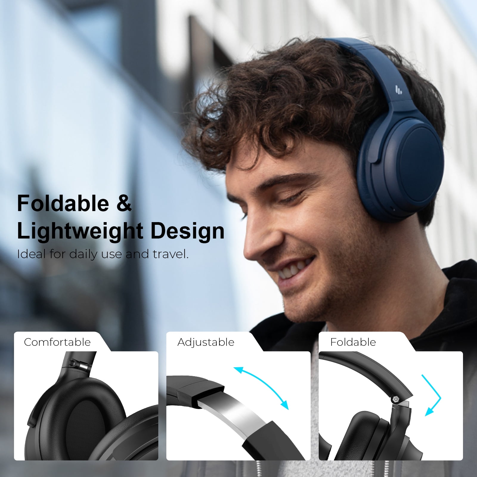 Edifier WH700NB Wireless Active Noise Cancellation Over-Ear Headphones