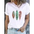 thumbnail image 3 of Camiseta estampada para mujer, ropa de manga corta, estilo de dibujos animados de animales, ropa bonita, Camiseta básica de moda, 3 of 5
