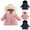 Pink, variant on ATOGUTA Girls Jackets Long Sleeve Hooded Parka Lightweight Warm Puffer Outwear with Pocket Size 2T-6, Dark Blue