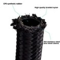 thumbnail image 2 of SPEEDWOW 6AN 10FT Fuel Line Hose Kit, Nylon Stainless Steel Braided Fuel Line Oil/Gas/Fuel Hose End Fitting Hose with 8PCS Swivel Fuel Hose Fitting Adapter Kit - Black, 2 of 6