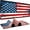 Cartoon Style American Antique Flag, variant on Mouse Pad Gaming - Desk Mat for Keyboard and Mouse - Large Mouse Pad for Desk, American Antique Flag Mousepad (31.5" x 11.8") with Non-Slip Base, Desks Pad Mat for Gaming, Office and Home