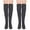 Gray, variant on Deago 4 Pairs Women Thigh High Socks Extra Long Knit Winter Warm Thick Tall Long Boot Stockings Leg Warmers (Multicolor)