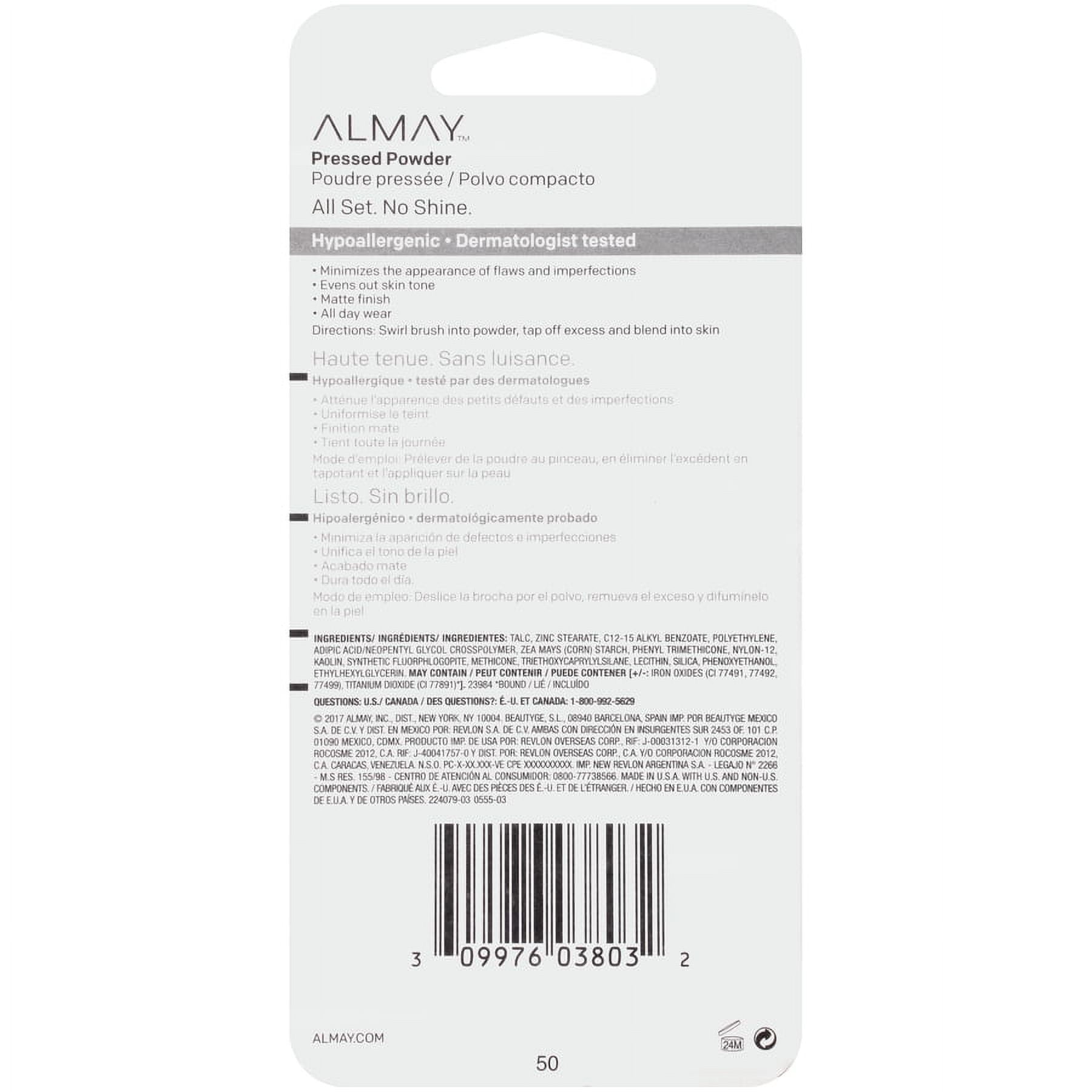 Almay Pressed Powder, Straight Up Medium