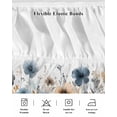 thumbnail image 5 of Poppies Floral Wrap Around Bed Skirts for California King Bed 18" Drop,Bed Skirt with Adjustable Elastic Belt Dust Ruffle Bed Valance for Bedroom Hotel Spring Botanical Flowers Summer Bed Frame Cover, 5 of 7