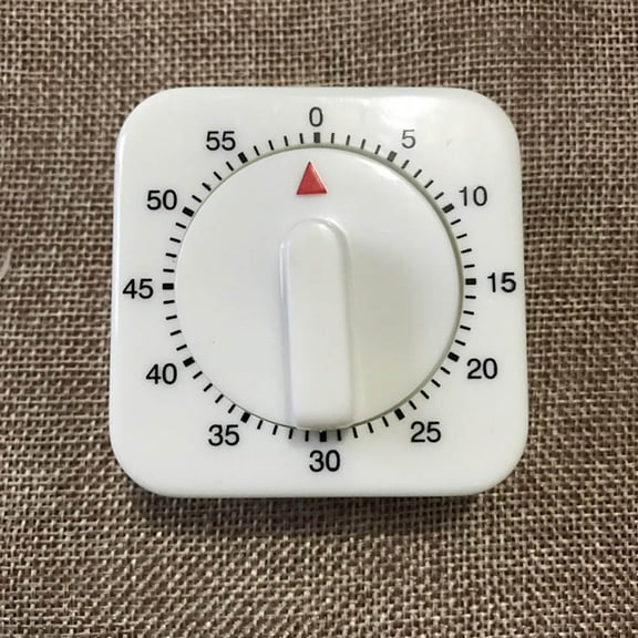 Soimiss Full Machinery Mechanical Timer White for Kitchen Use Without Batteries