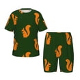 thumbnail image 1 of Balery Bold Squirrel Silhouettes Conjunto de Pijama Infantil de Manga Corta con Estampado – Ropa de Dormir de Algodón Suave-Medium, 1 of 6