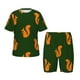thumbnail image 1 of Balery Bold Squirrel Silhouettes Conjunto de Pijama Infantil de Manga Corta con Estampado – Ropa de Dormir de Algodón Suave-3X-Large, 1 of 5