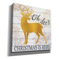 thumbnail image 2 of Epic Graffiti 'Oh Deer Christmas is Here' by Cindy Jacobs, Canvas Wall Art, 12"x12", 2 of 2