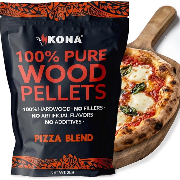 Wood Pellets Pizza Blend, Intended for Ooni & Big Horn Pellet Pizza Ovens, 2lb Resealable Bag