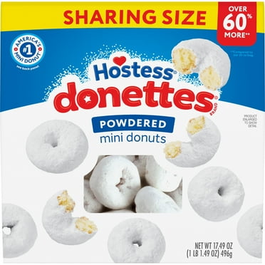 Hostess Donettes, Powdered Mini Donuts, 17.49 Oz. Sharing Size Bag