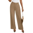 thumbnail image 2 of Inglocry Women's Wide Leg Dress Pants 2026 High Waisted Business Casual Palazzo Pants Work Office Slacks Trousers Khaki L, 2 of 9