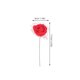 thumbnail image 2 of Red Foam Artificial Rose Flower Heads for Decor 144Pcs with Stems for Weddings, 2 of 4
