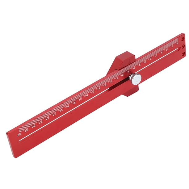 Regla De Marcado De Trazado Regla De Trazado Tipo T Aleación De Aluminio Fácil De Usar Para Herramientas De Carpintería Accesorios De Carpintería Reglas De Construcción YLSHRF Otros