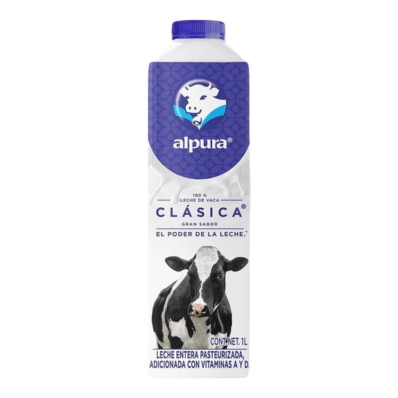 Leche Alpura Clásica entera 1 l