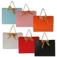 thumbnail image 2 of 6pcs Gift Wrapping Bags Paper Gift Bags With Bowknot Handheld Storage Bags, 2 of 8