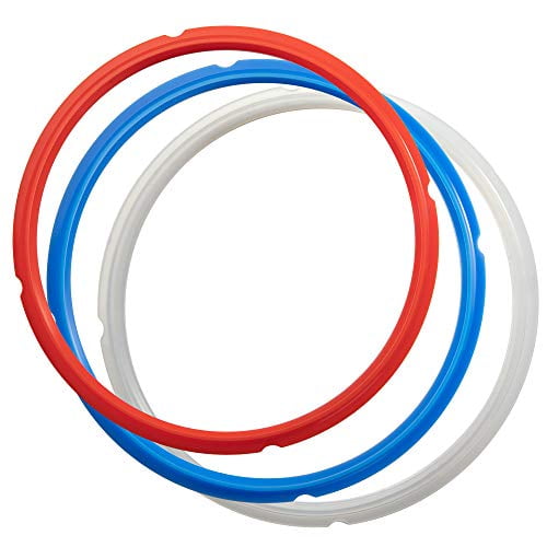 Pack Silicone Gasket Accessories Parts Replacement for Ninja Foodi Cooker and Air Fryer 2 Silicone Sealing Ring for Ninja Foodi 5 Qt 6.5 Qt and 8 Quart Sweet Red and Savory Blue