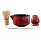 thumbnail image 2 of 4 batidores de bambú y soporte para batidores, juego de batidores de matcha con Rojo, 2 of 9