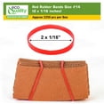 thumbnail image 3 of [4 Pack] Red Rubber Bands Size #14 (2 x 1/16 inches) Approx 2250 pcs per Box - Non-Latex Rubberbands For Office, Commercial, Store, Home, Kitchen, Industrial, Money, Electrical Use (4 Box), 3 of 8