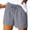 Gray #22, variant on Women's Elastic Waist Drawstring Casual Straight Leg Shorts, Loose Summer Beach Shorts 3XL