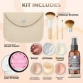 thumbnail image 2 of FLAWLESS COMPLEXION KIT (LIGHT) Full Size Mineral Makeup Set Matte Foundation Bare Face Sheer Powder Cover, 2 of 8