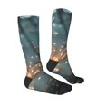 thumbnail image 3 of Fotbe Magical Butterfly In Forest print Women's Men's Novelty Crew Socks Cotton Socks Knee High Socks for Walking,Running,Nurses,Pregnancy, 3 of 8