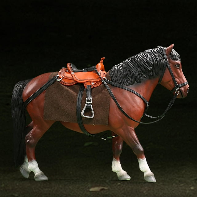 Figura de caballo a escala 1/12, figuras en miniatura realistas, figura de caballo para figura de acción de 6 pulgadas, escena en miniatura, Diorama Marrón Baoblaze figuras de caballos