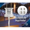 thumbnail image 4 of Serie navideña de 100 focos blancos led de 6 metros de largo paquete de 2 Lighting 1001, 4 of 4