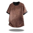 thumbnail image 3 of Daiosportswear Mens Short Sleeve Shirts - Waffle Texture Crew Neck Tshirts for Men Coffee-E XXL(XXL), 3 of 5