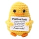 thumbnail image 3 of Pato Ganchillo Con Tarjeta Positivo Punto Creativo Para Regalos Hermanas Amarillo, 3 of 4