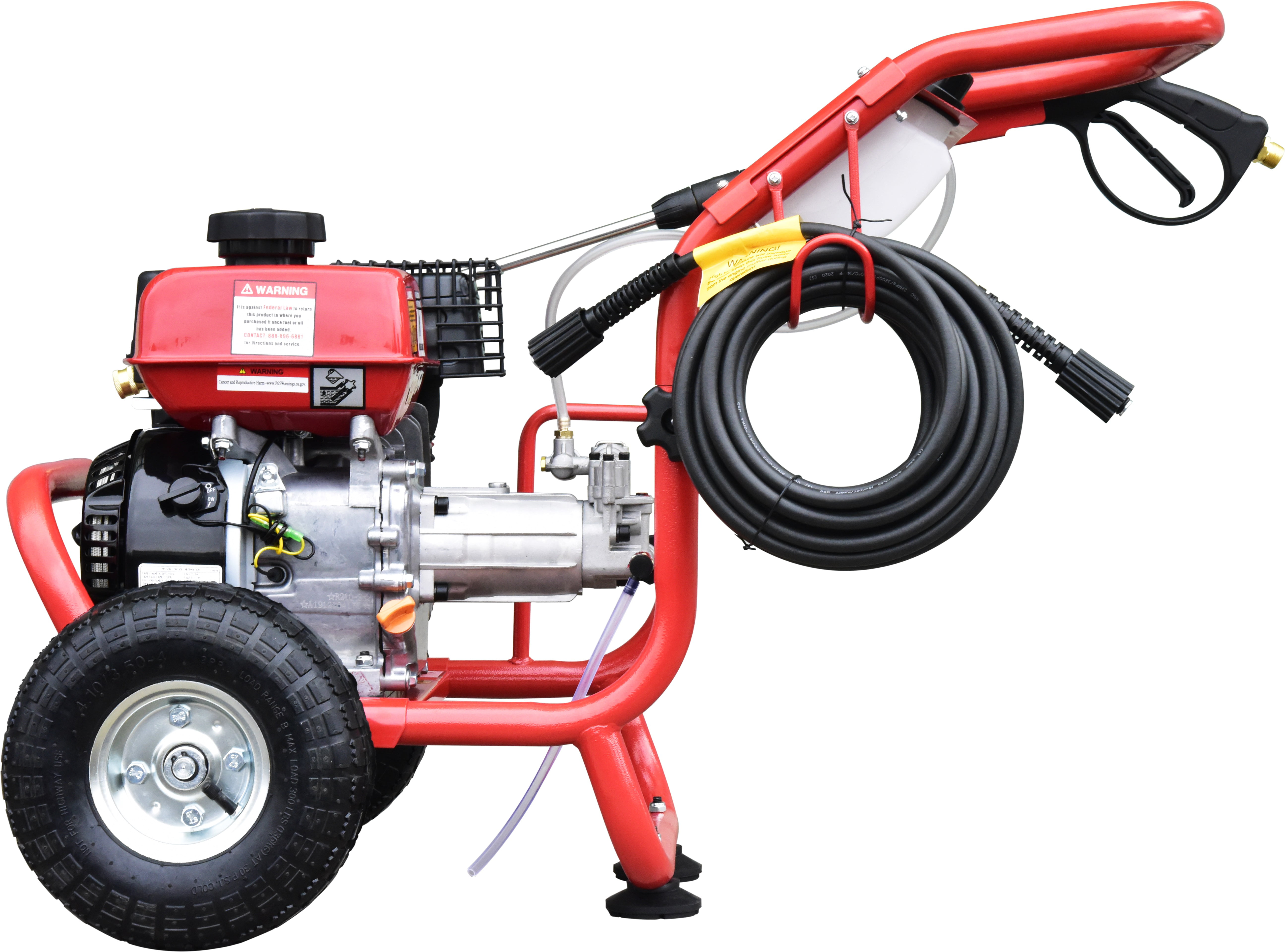 All Power America 3100 PSI, 2.6 GPM Gas Pressure Washer w/ 30 ft High Pressure Hose, C.A.R.B. Compliant, APW5118A - 3