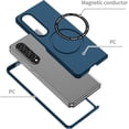 thumbnail image 6 of Magnetic Phone Case for Samsung Galaxy Z Fold4 Compatible for Magsafe, Military-Grade Shockproof Protective Case with Built-in Magnet Circle for Samsung Galaxy Z Fold 4, MS Navy Blue, 6 of 18