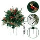 thumbnail image 1 of Holiday Planter Decorations Christmas Holiday Planter Filler Upgrade Golden Red Berries Outdoor Lighted Christmas Decorations Lit Xmas Trees With Cones, 1 of 5
