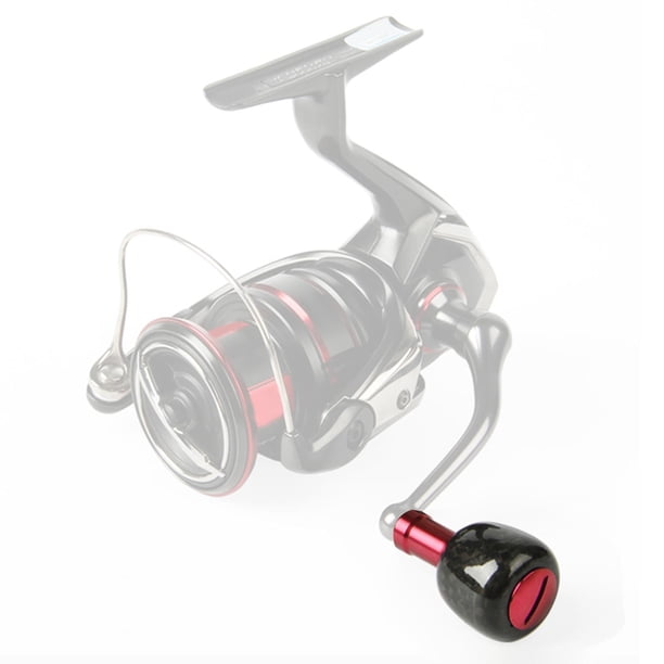 Perilla de carrete de pesca de / baitcasting para Fugeo rojo Cola perilla de la manija del carrete