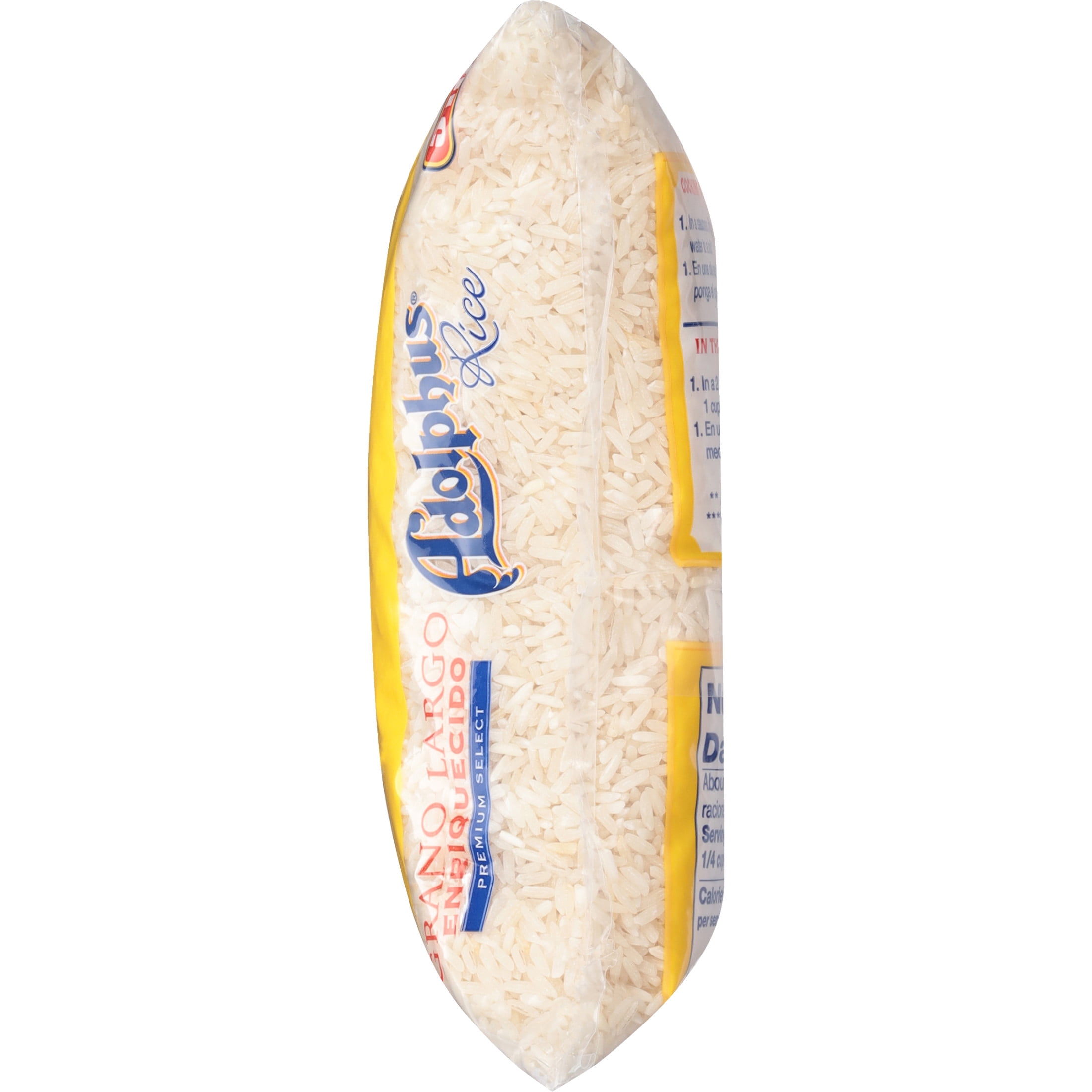(6 pack) Adolphus Enriched Long Grain White Rice, Gluten Free, 5 lb Bag