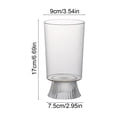 thumbnail image 2 of Jarrón decorativo vidriado imitación de plástico | Maceta de arreglo floral transparente para sala de estar | Utensilio floral de plástico duradero | Acento de decoración moderna para el hogar |, 2 of 5